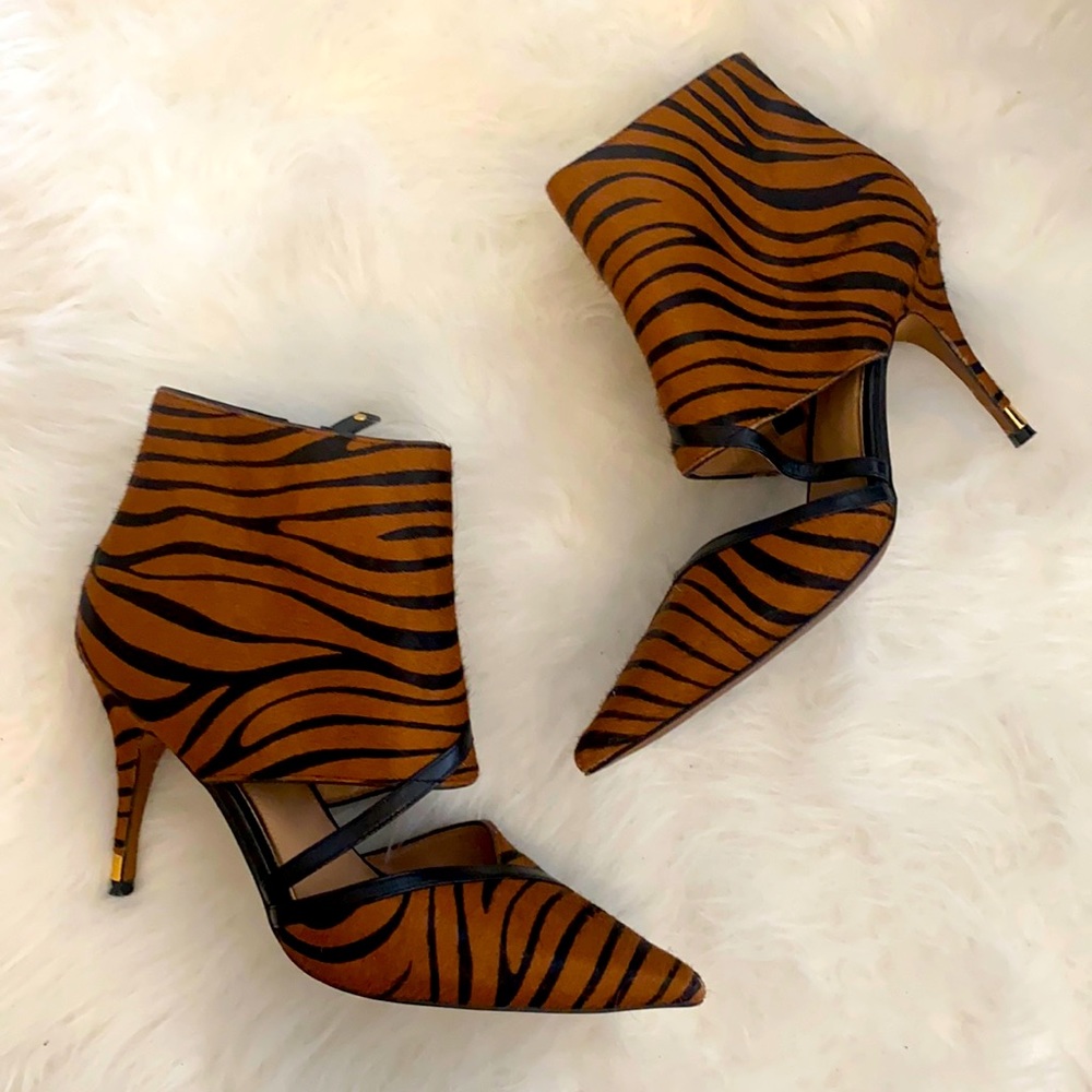 Genuine Calf-Hair Zebra Stilettos
